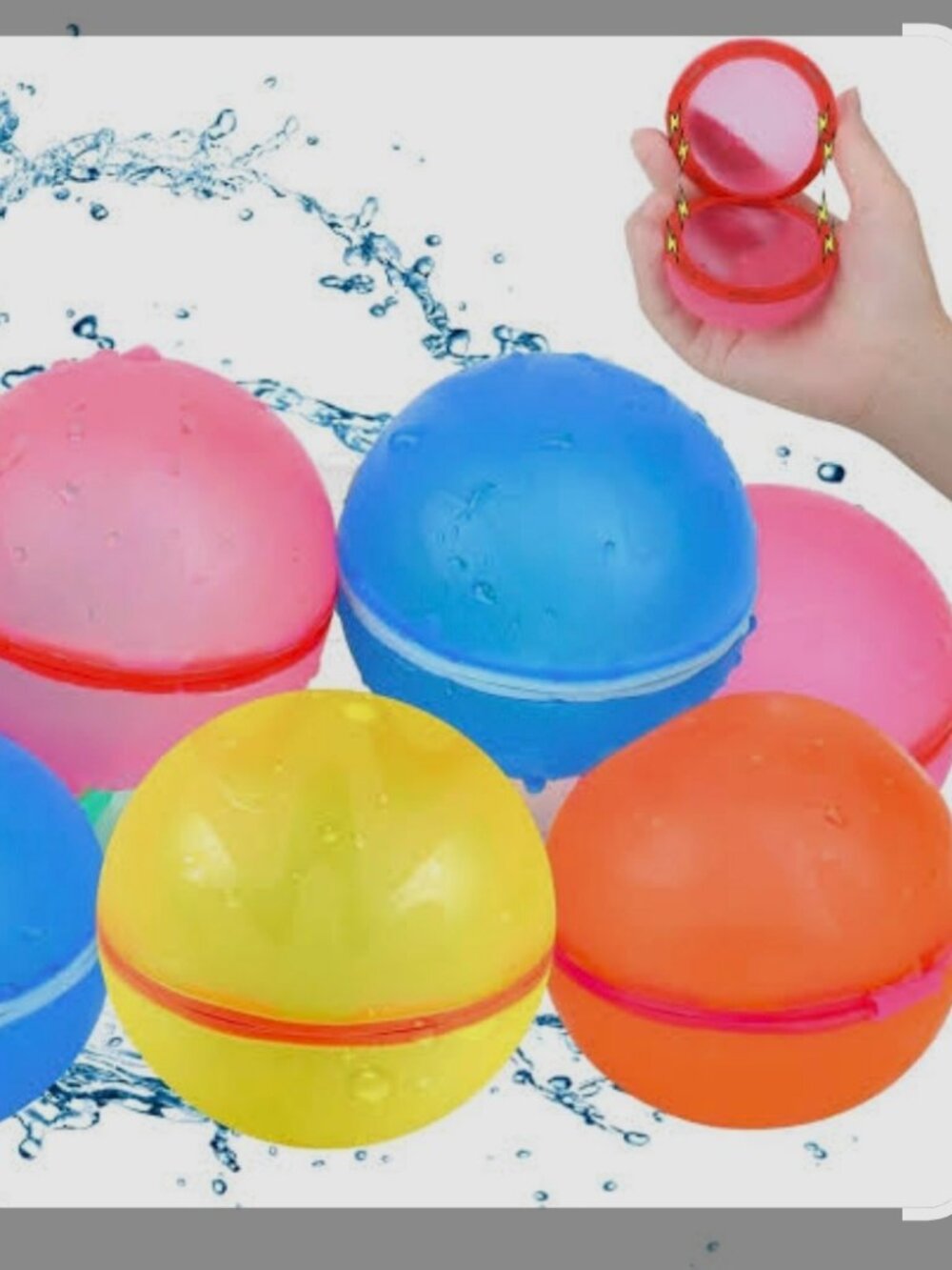 Reusable Silicone Water Balloons, 12 Pcs